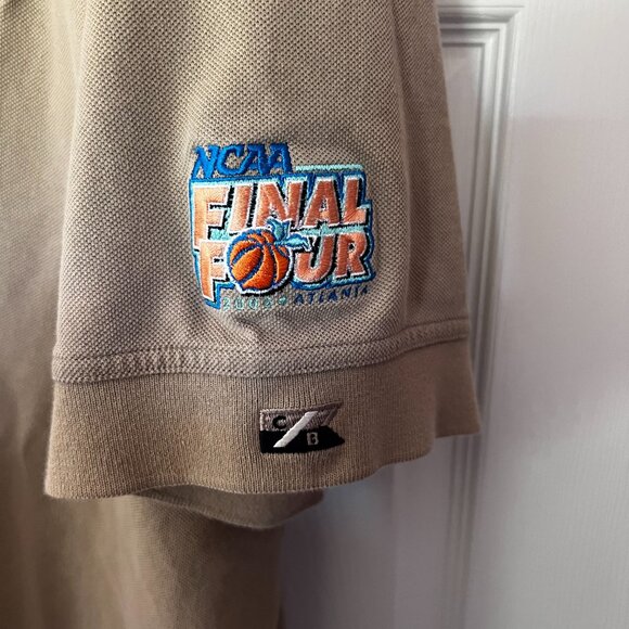 Cutter & Buck Indiana Hoosiers Final Four 2002 Polo Shirt Men's XL Dark Tan EUC - Picture 3 of 5